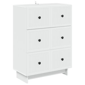 vidaXL Dulap cu sertare Alb 66 x 34,5 x 90 cm Lemn prelucrat