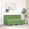 vidaXL Unitate Sofa Modulară Fără Brațe 3 pcs Verde deschis