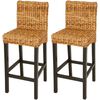 vidaXL Scaune de bar, 2 buc., abaca