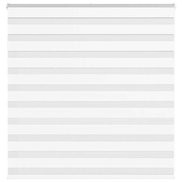 vidaXL Jaluzea tip zebra alb lățime țesătură 145,9 cm poliester