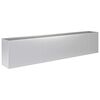 vidaXL Vază pentru Grădină Argintiu 280 x 40 x 60 cm Oțel Galvanizat