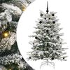 vidaXL Brad de Crăciun artificial cu ramuri articulare Alb 150 cm
