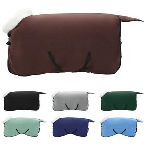 vidaXL Pătură pentru cai Maro &Icirc;ntunecat Complet 145 cm Fleece polar