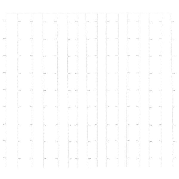 vidaXL Instalație lumini tip perdea 300 LED albastru 3x3 m 8 funcții