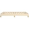 vidaXL Cadru de pat fără saltea, crem, 140x200 cm, textil