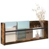 vidaXL Raft pentru reviste cu raft Stejar fumuriu 80 x 12 x 30 cm