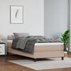 vidaXL Saltea cu arcuri buzunar, fermitate medie, cappuccino, 80x200x20 cm, piele eco