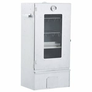 vidaXL Afumătoare cuptor grătar cu 1 kg peleți lemn, 44,5x29x83 cm