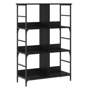 vidaXL Raft pentru cărți 4 niveluri 78,5 x 33 x 117,5 cm metal PB