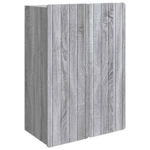 vidaXL Dulap montat pe perete Sonoma gri 66 x 34,5 x 92 cm