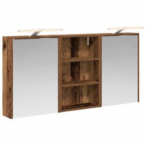 vidaXL Set dulap baie 3 buc. 126 x 16 x 62.5 cm Lemn prelucrat