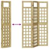vidaXL Ecran de intimitate Maro miere 121 x 180 cm Lemn de pin masiv