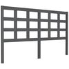 vidaXL Tăblie de pat, gri, 156x4x100 cm, lemn masiv de pin