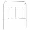 vidaXL Tăblie de pat de schimb metalică, alb, 80 cm