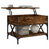 vidaXL Măsuță de cafea, 70x50x50 cm, lemn prelucrat și metal