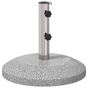 vidaXL Bază pentru parasolar cu pol de 40-50 mm 26.45 kg Gri