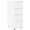 vidaXL Dulap de depozitare 40 x 48 x 105 cm Lemn prelucrat Alb