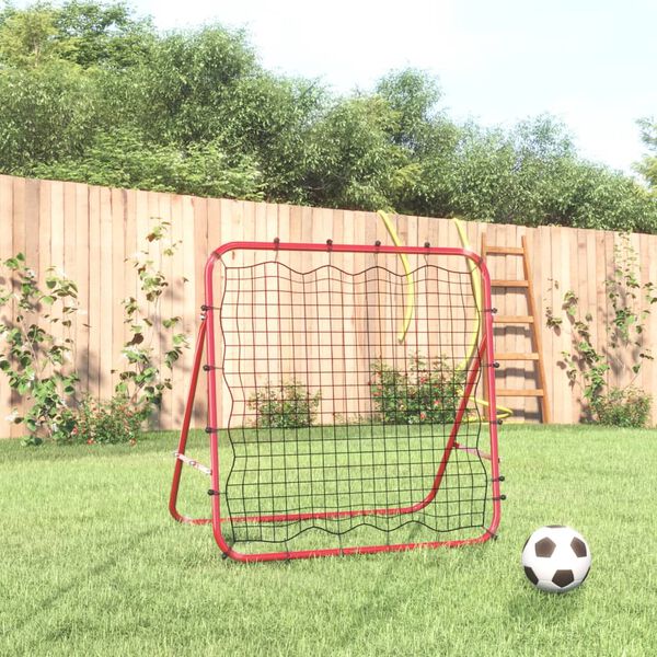 vidaXL Rebounder ajustabil de antrenament fotbal, 96x80x96 cm, oțel/PE