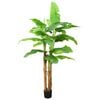 vidaXL Bananier artificial cu ghiveci, verde, 300 cm
