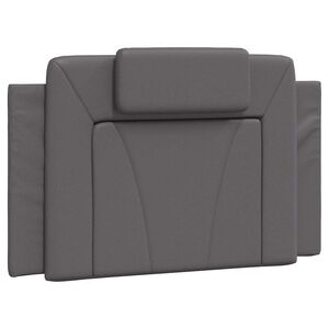 vidaXL Pernă pentru tăblie pat, Viana, gri, 80 cm, piele artificială