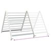 vidaXL Suport de uscare pentru cadă extensibil, 53-90 cm, aluminiu