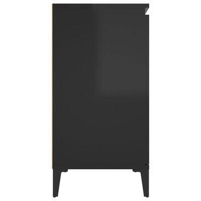 vidaXL Servantă, negru extralucios, 104x35x70 cm, PAL