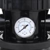 vidaXL Filtru de nisip pentru piscină cu supapă cu 6 căi, negru