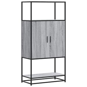 vidaXL Dulap nalt gri Sonoma 68x35x139 cm lemn prelucrat