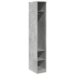 vidaXL Șifonier, gri beton, 30x50x200 cm, lemn prelucrat