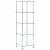 vidaXL Raft cu 5 niveluri transparent, 40x40x130 cm, sticlă securizată