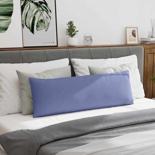 vidaXL Perne pentru canapea 2 pcs albastru 120 x 40 cm țesătură