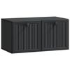 vidaXL Oglindă TV montată pe perete Pe perete Negru 59,5 x 31 x 30 cm