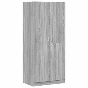 vidaXL Șifonier, gri sonoma, 80x52x180 cm, lemn prelucrat