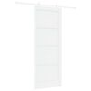 vidaXL Ușă glisantă 83 x 211 cm Lemn prelucrat Alb