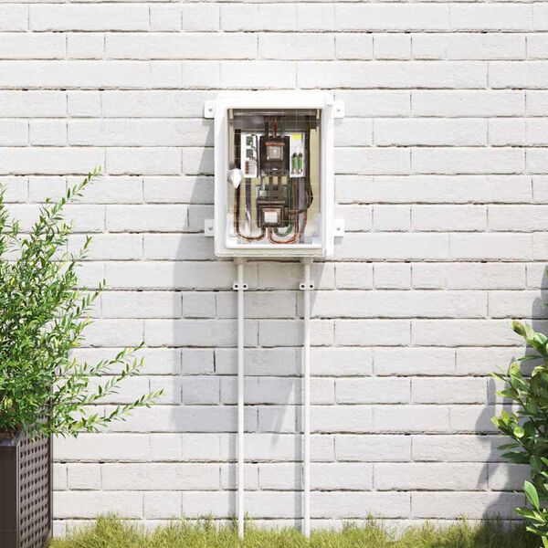 vidaXL Dulap de control Gri 25 x 15 x 35 cm Plastic ABS