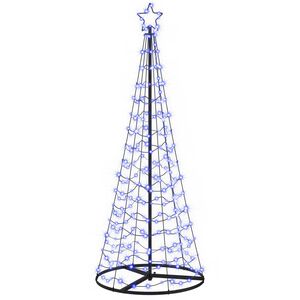 vidaXL Brad de Crăciun spiralat cu LED, cu bază EKENAS 180 cm