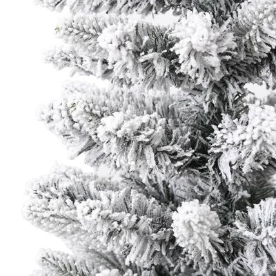 vidaXL Brad de Crăciun artificial slim cu zăpadă pufoasă 120 cm PVC&PE