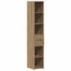 vidaXL Bibliotecă cu sertar Stejar Artizanal 30 x 42.4 x 185.2 cm