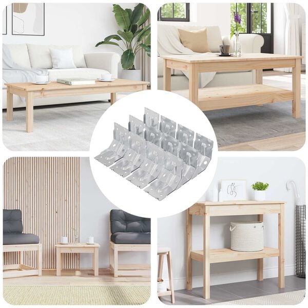 vidaXL Suport 12 pcs Zincat 106 x 55 x 1,5mm Oțel