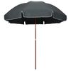 vidaXL Umbrelă de soare de grădină, st&acirc;lp din oțel, antracit, 300 cm