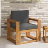 vidaXL Canapea de exterior Lemn de acacia solid și poliester natural