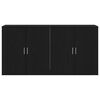 vidaXL Bufet 2 pcs Stejar Negru 79 x 38 x 80 cm Lemn compozit