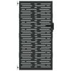 vidaXL Poartă de grădină 85 x 175 cm Oțel vopsit &icirc;n pulbere Blocat