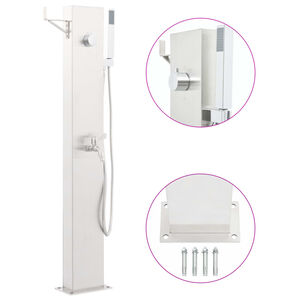 vidaXL Robinet de duș pentru grădină, 110 cm, oțel inoxidabil