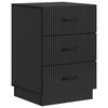 vidaXL Dulap de noapte Negru 43 x 41 x 63,5 cm Lemn prelucrat