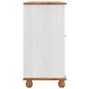 vidaXL Bufet cu sertar ASKIM Alb 133.5 x 40 x 79 cm Lemn masiv de pin