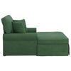 vidaXL Chaise Lounge cu fustă cu pernă Verde Junglă 91 x 157 x 91 cm