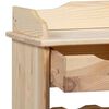 vidaXL Raft pentru vin natural 58 x 28 x 90 cm Lemn de pin masiv