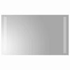 vidaXL Oglindă de baie cu LED Transparent 50 x 30 cm sticlă securizată