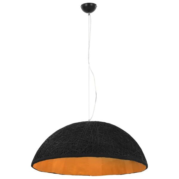 vidaXL Lampă suspendată, negru și auriu, Ø70 cm, E27